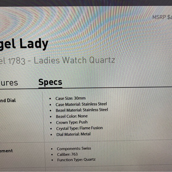 Invicta 1783 Rose Gold Angel Classic Diamond Dial Ceramic Bracelet Quartz Watch - Picture 3 of 4